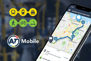 Auckland Transport mobile app preview image